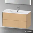 Тумба подвесная под раковину Duravit XViu 101 x 48 см, дуб брашированный (XV41270B112) фото 2 Aquada.com.ua