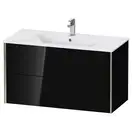 Тумба подвесная под раковину Duravit XViu 101 x 48 см, чёрный глянцевый (XV41270B140) фото 1 Aquada.com.ua