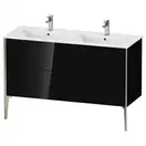 Тумба напольная под раковину Duravit XViu 128 x 48 см, чёрный глянцевый (XV44850B140) фото 1 Aquada.com.ua
