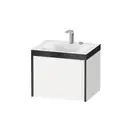Тумба подвесная с раковиной c-bonded Duravit XViu 60 x 48 см, белый матовый (XV4609EB218P) фото 1 Aquada.com.ua
