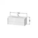 Тумба подвесная с раковиной c-bonded Duravit XViu 120 x 48 см, средиземноморский дуб (XV4617EB171P) фото 2 Aquada.com.ua