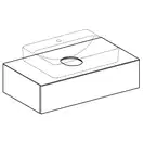 Тумба для накладной раковины Geberit VariForm 90 х 51 х h23,5 см, тёмный орех (501.168.00.1) фото 2 Aquada.com.ua