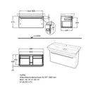 Тумба под раковину Geberit myDay 880х410х405 мм, глянцевая (824100000) фото 4 Aquada.com.ua