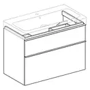 Тумба под раковину 90 см Geberit iCon, копус платиновый глянец (840392000) фото 2 Aquada.com.ua