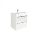 Комплект из раковины и тумбы Roca Inspira 600 х 498 х 674 мм (цвет отделки - 806 блестящий белый) (A851075806) фото 1 Aquada.com.ua