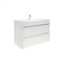 Комплект из раковины и тумбы Roca Inspira 1000 х 498 х 674 мм (цвет отделки - 806 блестящий белый) (A851077806) фото 1 Aquada.com.ua