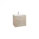 ROCA VICTORIA BASIC тумба с умывальником 60см, цвет береза (A855854422) фото 1 Aquada.com.ua