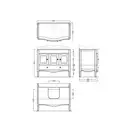 Тумба под раковину Simas Arcade орех ARMC105W (ARMC105W) фото 2 Aquada.com.ua