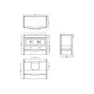 Тумба под раковину Simas Arcade белая ARMD105W (ARMD105W) фото 3 Aquada.com.ua