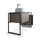 Тумба под раковину с консолью Simas Frame 105 х 57 х h72 см, дуб тёмный (FM1 Rovere scuro) фото 2 Aquada.com.ua