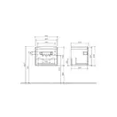 Тумба под раковину Villeroy & Boch Subway 2.0 485420х380 мм (A68500DH) фото 2 Aquada.com.ua