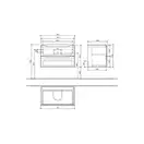 VILLEROY & BOCH Тумба под раковину Villeroy&Boch Subway 2.0 цвет Oak Graphite (A69600FQ) фото 3 Aquada.com.ua