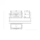 Тумба под раковину Villeroy & Boch Avento 980 x 514 mm белый глянец (A89200B4) фото 5 Aquada.com.ua