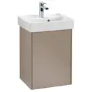 Тумба под умывальник петли слева 41 см Villeroy & Boch Collaro (Truffle Grey) (C00500VG) фото 1 Aquada.com.ua
