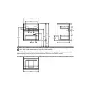 Тумба под умывальник с LED подсветкой 51 см Villeroy & Boch Collaro (Truffle Grey) (C007L0VG) фото 2 Aquada.com.ua
