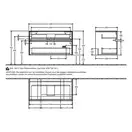Тумба под умывальник с LED подсветкой 100 см Villeroy & Boch Collaro (Truffle Grey) умывальник в центре (C016L0VG) фото 2 Aquada.com.ua