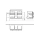 Тумба под раковину Villeroy & Boch Finion 1196 x 591 x 498 mm cподсветкой (G05000GF) фото 2 Aquada.com.ua