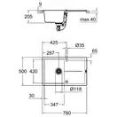 Grohe K400 50-C Композитная мойка, графит (31639AP0)
