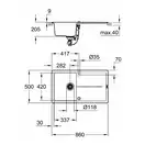 GROHE Мойка кварцевая Sink K400 (31640AT0)
