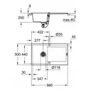 GROHE Мойка кварцевая Sink K500 (31644AT0)