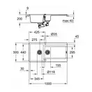 GROHE Мойка кварцевая Sink K500 (31646AP0)