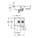 GROHE Мойка кварцевая Sink K500 (31648AP0)