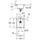 Композитна мийка для кухні Grohe K700 (31650AP0)