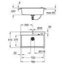 Grohe K700 Композитна мийка для кухні (31652AP0)