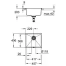 Композитна мийка для кухні Grohe K700U (31653AT0)