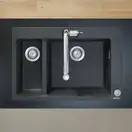 Hansgrohe S51 S510-F635 Кухонна мийка, графітово-чорна (43315170)
