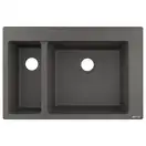 Встраиваемая кухонная мойка Hansgrohe S51 S510-F635 (цвет - серый камень) 180/450 (43315290) фото 1 Aquada.com.ua