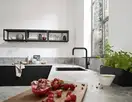 Мойка для монтажа под столешницу Hansgrohe S51 S510-U450 (цвет - чёрный графит) 450 (43431170) фото 3 Aquada.com.ua