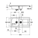 Grohe K300 Мийка кухонна, матова (31564SD0)