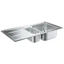 GROHE Мийка для кухні 970 x 500 мм з ексцентриком, 2 чаши, матова (31567SD0)