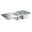 GROHE Мийка для кухні 983 x 513 мм з ексцентриком, 2 чаши, матова (31569SD0)