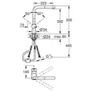 GROHE Комплект Мийка для кухні 860 x 500 мм з ексцентриком, 1 чаша + Minta Змішувач одноважільний для мийки (31573sd0) (31573SD0)