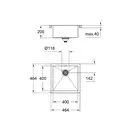 Кухонна мийка K700 Grohe EX-2 Sink (31578SD0)