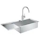 Набор Grohe мойка кухонная K1000 31582SD0 + смеситель Eurosmart Cosmopolitan 32843002 (31582SD032843002)