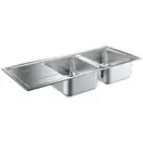 GROHE Мийка для кухні 1160 x 500 мм з ексцентриком, 2 чаши, матова (31588SD0)