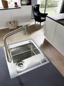 Встраиваемая кухонная мойка Hansgrohe S71 S711-F450 (цвет - нержавеющая сталь) 450 (43301800) фото 5 Aquada.com.ua