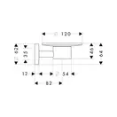 Мыльница Hansgrohe Logis (цвет - хром, стекло матовое) (40515000)