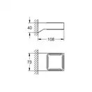 Тримач для аксесуарів Grohe Selection Cube (40865000)