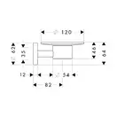 Мыльница Hansgrohe Logis (цвет - шлиф. никель, стекло матовое) (40515820) фото 2 Aquada.com.ua