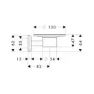 Мыльница Hansgrohe Logis Classic (цвет - хром, керамика белая) (41615000) фото 2 Aquada.com.ua