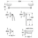 Набір аксесуарів 5 в 1 Grohe Essentials New (40344001)