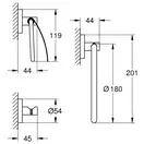 Набір аксесуарів 3 в 1 Grohe Essentials New (40775001)