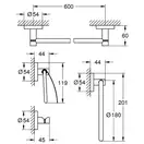 Набір аксесуарів 4 в 1 Grohe Essentials New (40776001)
