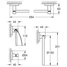 Набір аксесуарів 4 в 1 Grohe Essentials New (40776001)