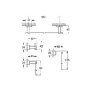 Набір аксесуарів 4 в 1 Grohe Essentials Cube New (40778001)
