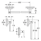 GROHE Набір аксесуарів Essentials  4 в 1 (40823001)